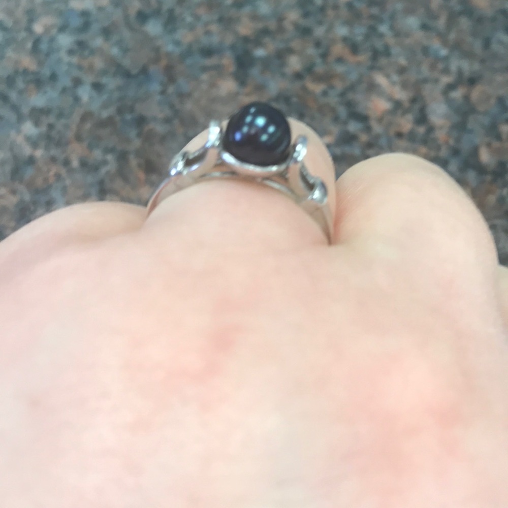 Fortune Teller ring black pearl by Vantel Pearls🖤 - Picture 5 of 5